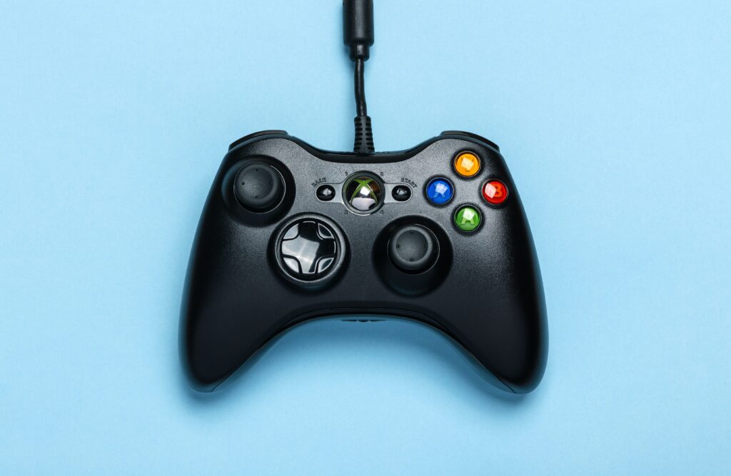 Picture of an Xbox video game controller.